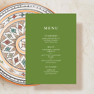Tropical Green Menu