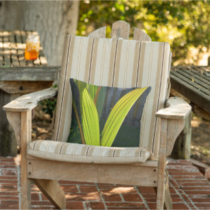 Tropical Green Palm Fronds Photographic Cushion