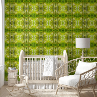 Tropical green palm leaves sunlight L-size pattern Wallpaper
