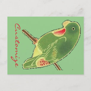 Tropical Green Parakeet Thunder_Cove Postcard