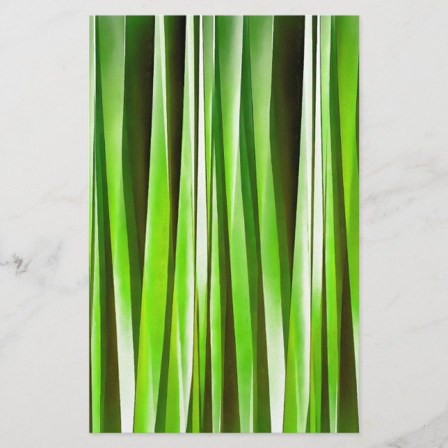 Tropical Green Riverweed Stationery (Front)