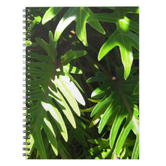 Tropical green spiral notebook