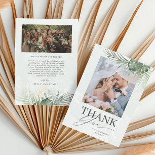 Tropical Green Tropical Thank You Wedding 