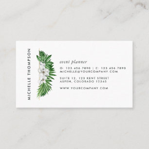 Tropical Greenery Foliage Business Card