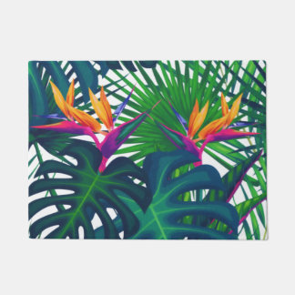 Tropical Greenery Jungle Leaves Paradise Doormat