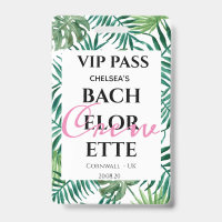 Tropical Greenery Palm Bachelorette Party VIP PASS
