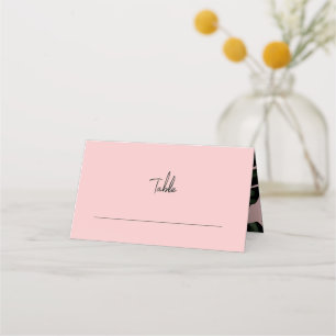 Tropical Greenery Wedding Table Place Card