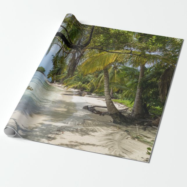 Tropical Grove Wrapping Paper (Unrolled)