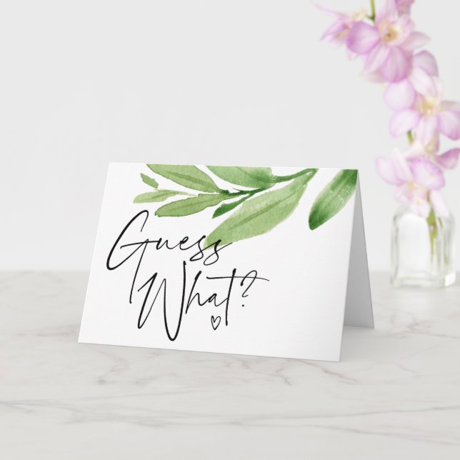 Tropical Guess What Pregnancy Announcement Reveal (Orchid)