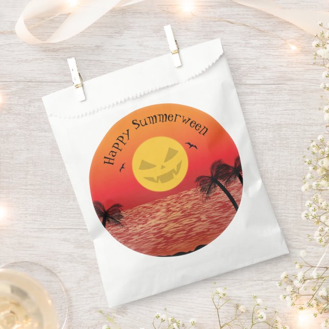 Tropical Halloween Favour Bags (Clipped)