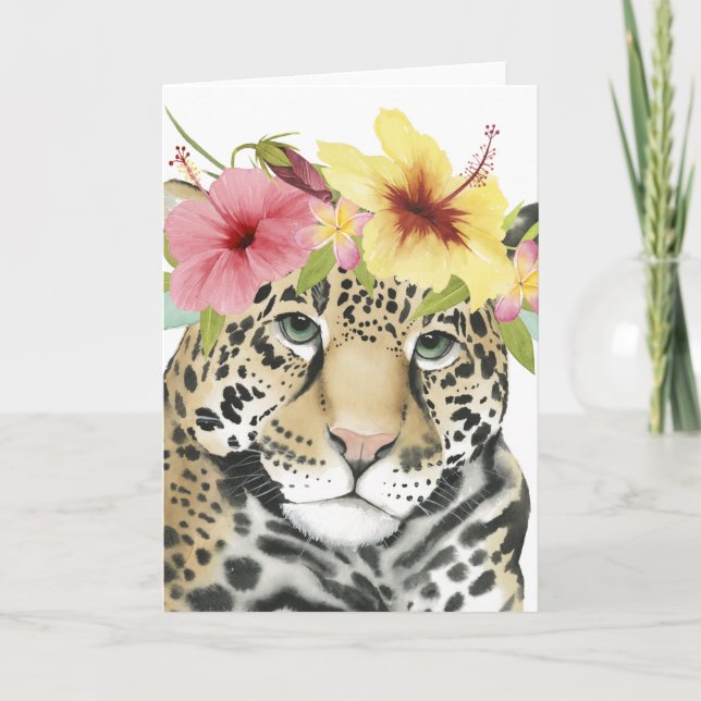 Tropical Halo | Sweet Cheetah Card (Front)