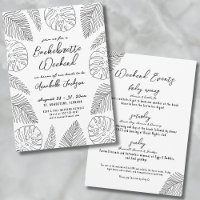 Tropical Hand Drawn Beach Bachelorette Party