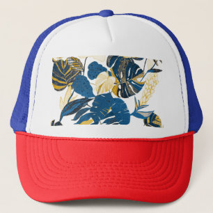 Tropical Hand Drawn: Creative Seamless Pattern Trucker Hat