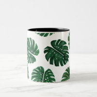 Tropical Hand Painted Swiss Cheese Plant Leaves