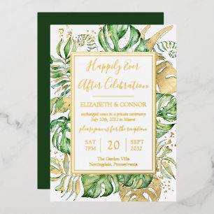 Tropical Happily Ever After Elope Reception Party