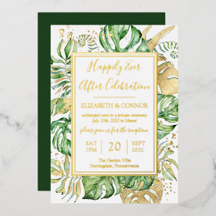 Tropical Happily Ever After Elope Reception Party