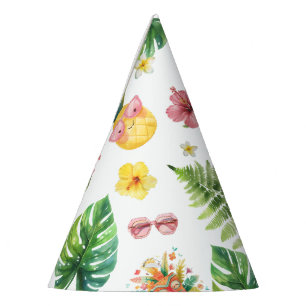 Tropical Hawaii Aloha Birthday party Hat
