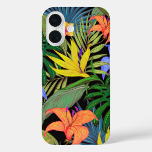 Tropical Hawaii Aloha Flower Graphic iPhone 16 Case