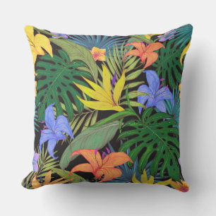Tropical Hawaii Aloha Flower Graphic Cushion