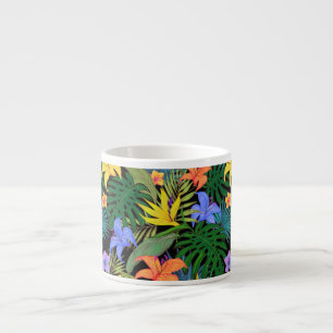 Tropical Hawaii Aloha Flower Graphic Espresso Cup
