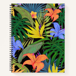 Tropical Hawaii Aloha Flower Graphic Notebook