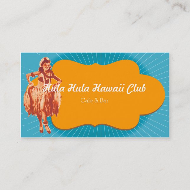 Tropical Hawaii Business Card (Front)