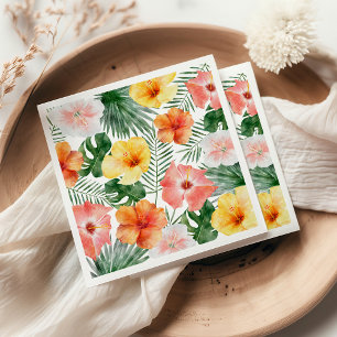 Tropical Hawaiian Birthday Party Napkins