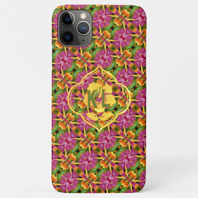 Tropical Hawaiian Floral Bohemian Aloha  Case-Mate iPhone Case (Back)