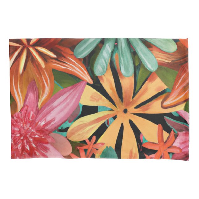tropical/Hawaiian/floral/flower Pillowcase (Front)