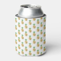 Tropical Hawaiian Gold Foil Pineapple Pattern