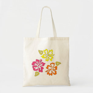 Tropical Hawaiian Island Hibiscus Flower Pink Tote Bag