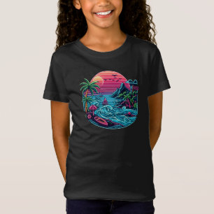Tropical/Hawaiian neon beach T-Shirt
