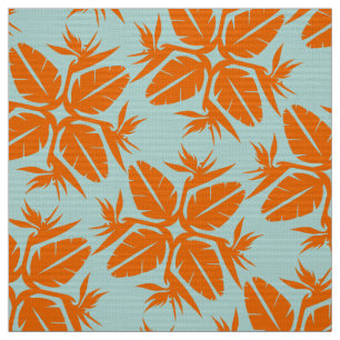 Tropical Hawaiian Quilt Pattern Bird of Paradise Fabric