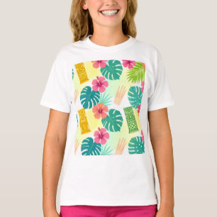Tropical Hawaiian Tiki Pattern for Parties Wedding T-Shirt