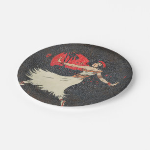 Tropical Hawaiian Vintage Hula Dancer   Luau Party Paper Plate