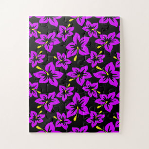 Tropical Hawiian Hibiscus Flowers Jigsaw Puzzle