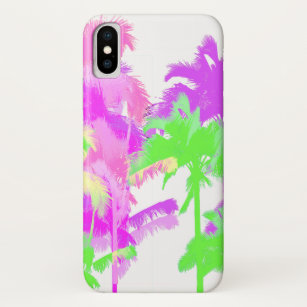 Tropical Heat Wave Neon Hawaiian Palm Trees Case-Mate iPhone Case