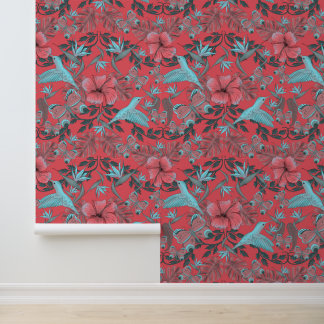 Tropical heritage wallpaper