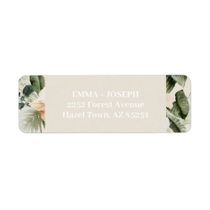 Tropical hibiscus boho floral Address