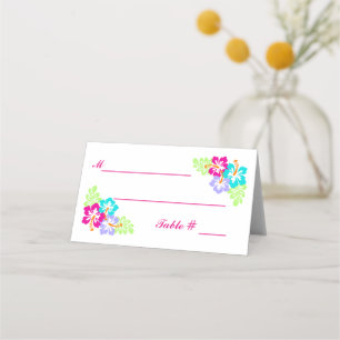 Tropical Hibiscus - Escort Cards