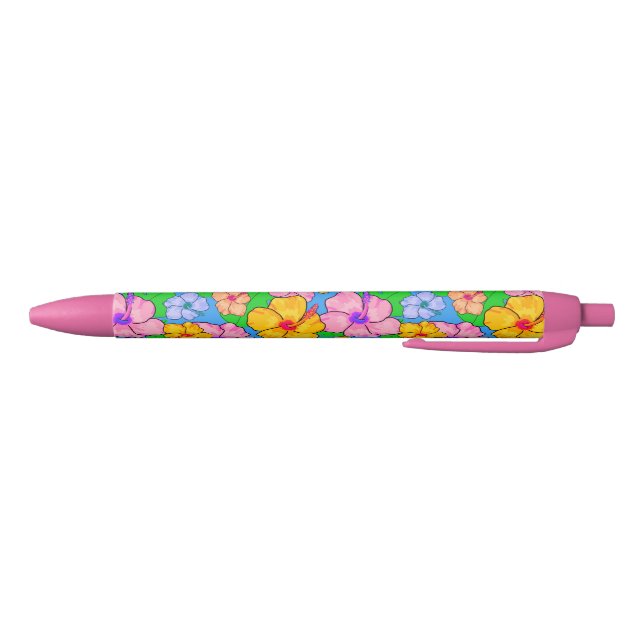 Tropical hibiscus floral ballpoint pen (Bottom)