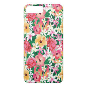 Tropical Hibiscus Floral Pattern 2 Case-Mate iPhone Case