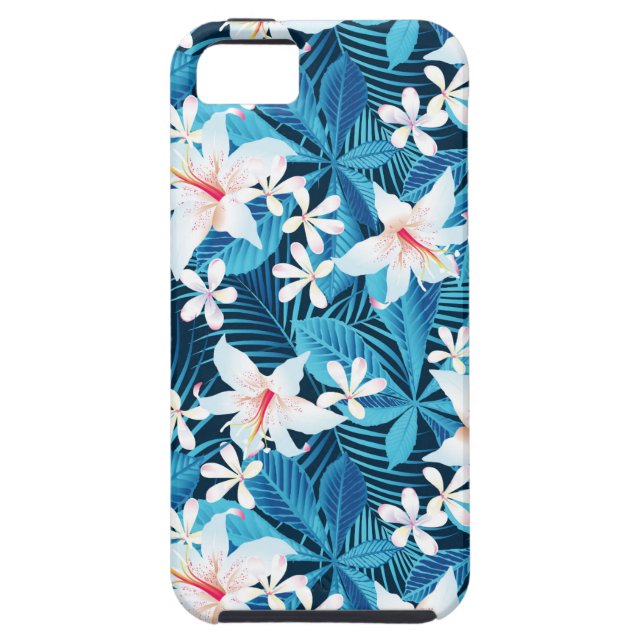 Tropical Hibiscus Floral Pattern Case-Mate iPhone Case (Back)