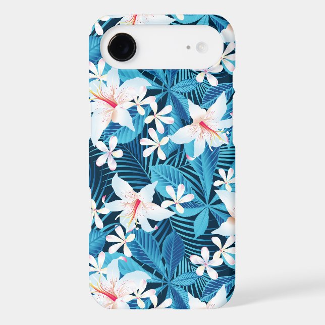 Tropical Hibiscus Floral Pattern Case-Mate iPhone Case (Back)