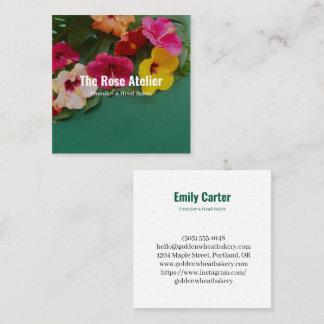 Tropical Hibiscus Florist Business Card