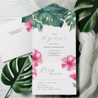 Tropical Hibiscus Flower 50th Wedding Anniversary