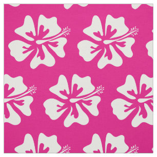 Tropical Hibiscus flower Hawaii floral pattern Fabric