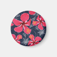 Tropical Hibiscus Flowers Summer Design