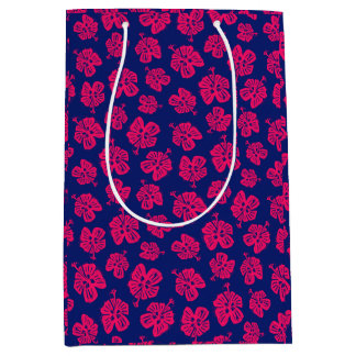 Tropical hibiscus for a bit of paradise at home medium gift bag