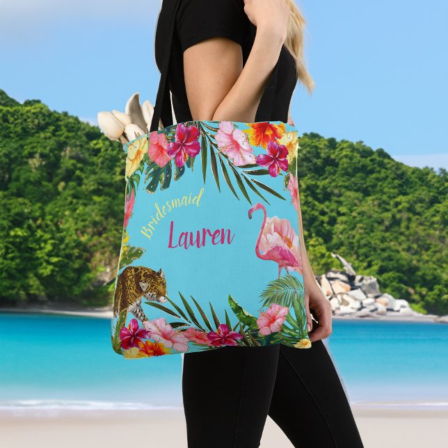 Tropical Hibiscus Full Print Tote Bag (Creator Uploaded)